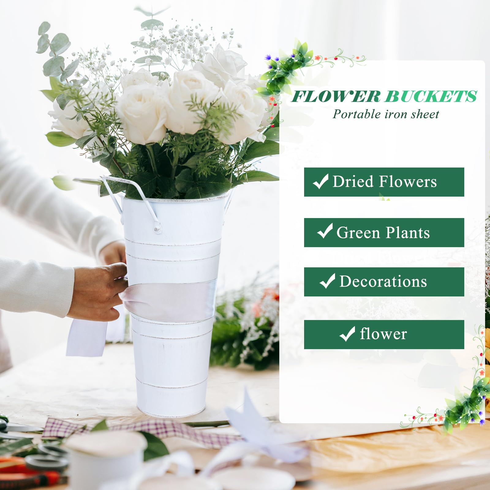 Dualshine multifunctional metal vases for plants or sundries, versatile home decor.