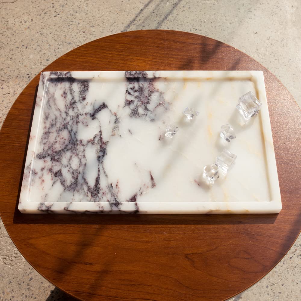DUANYAN marble tray on coffee table used as chic decor.