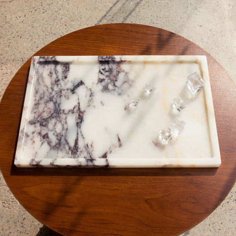 DUANYAN marble tray on coffee table used as chic decor.