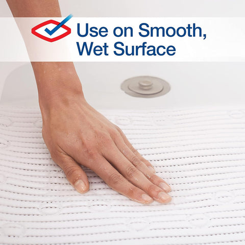 Clorox Duck Brand Cushioned Shower Mat close up of soft cushion texture and grip