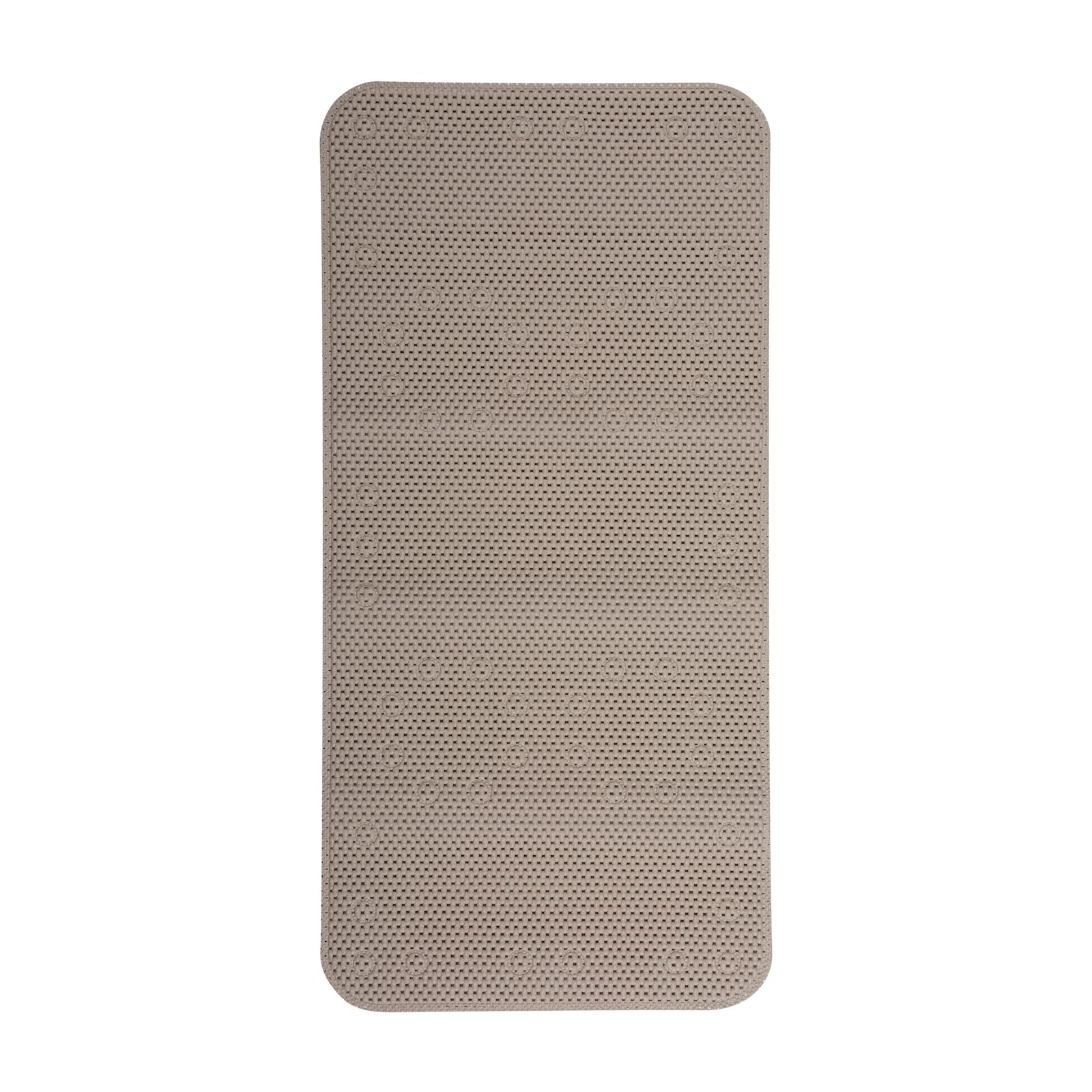 Duck Brand non-slip suction cups securing mat to tub surface