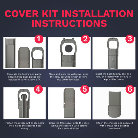 DuctlessAire hide-a-line tubing keeps ducts tidy and protected.