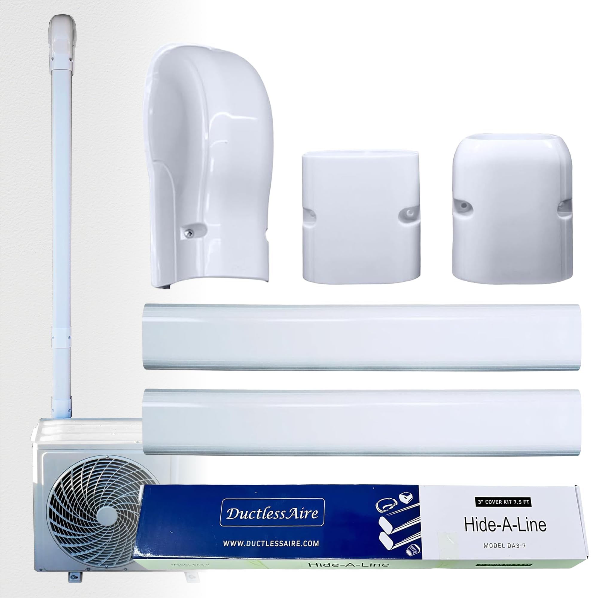DuctlessAire wall cap for a clean outdoor mini split installation