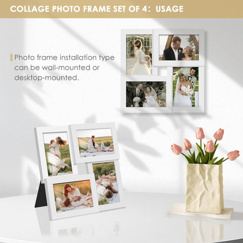 DUENPY collage frame front view displaying four photos for family memories.