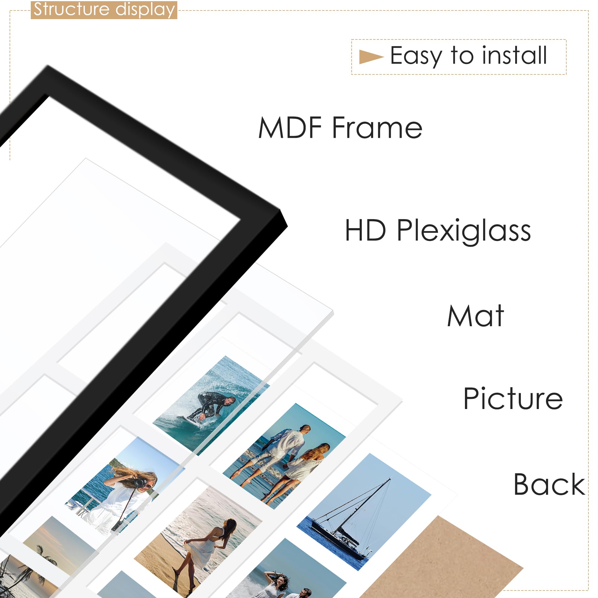 DUENPY matless option for a clean 14x26 photo display.