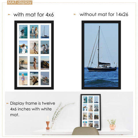 DUENPY frame with mat and hanging hardware for easy setup.