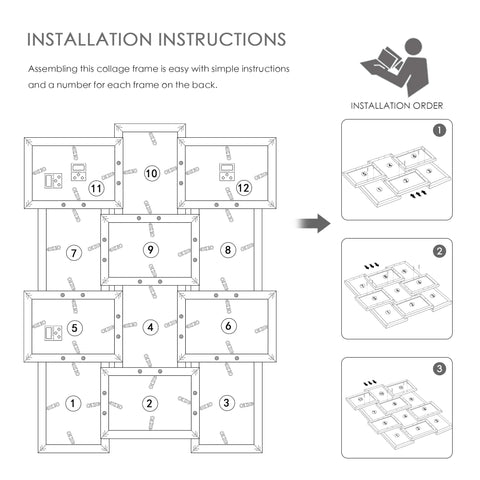 DUENPY packaging includes screws and manuals for secure setup