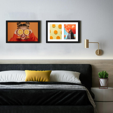 DUENPY frame with strong hanging hardware for secure wall mounting.