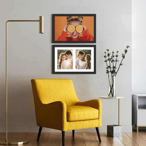 DUENPY white mat included for a clean, gallery style setup.