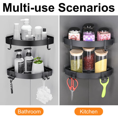 DUFU caddy securely attached with adhesive demonstrating up to 30 lbs adhesion on glass