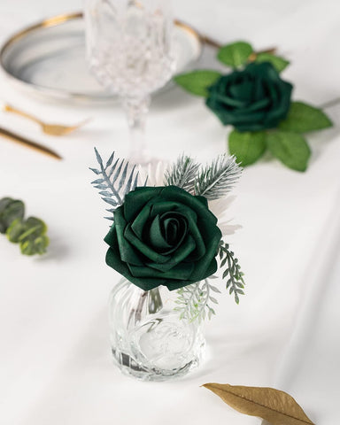 DuHouse eco-friendly foam roses showing soft texture for lasting decor