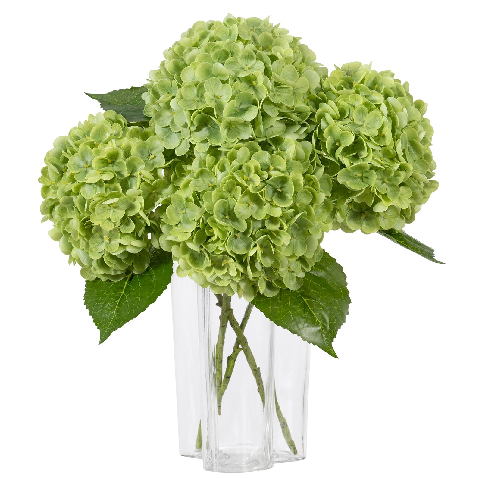 DuHouse large green hydrangea flowers bouquet view for elegant home decor.