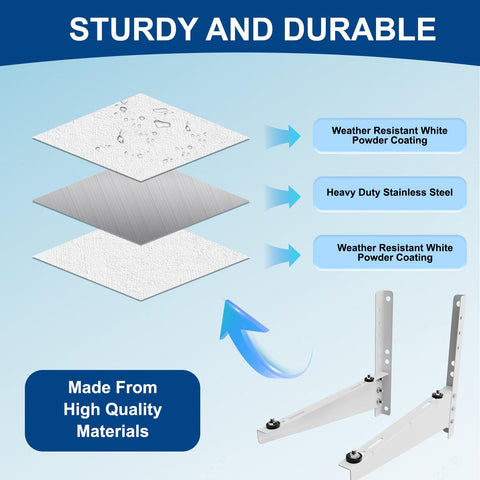 Duiliuu foldable AC stand kit ready for setup