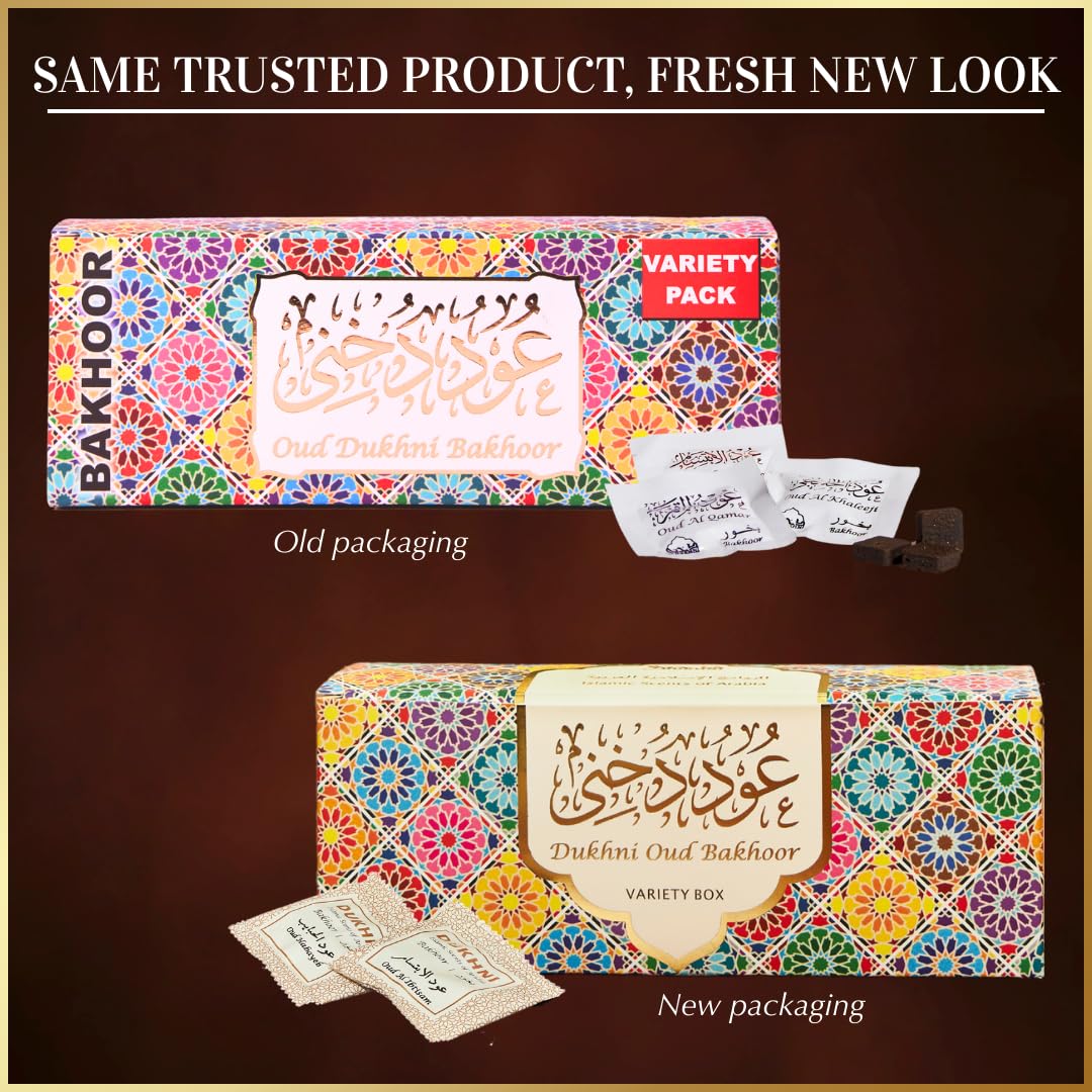 Dukhni 20 bakhoor bricks in mixed scents collection