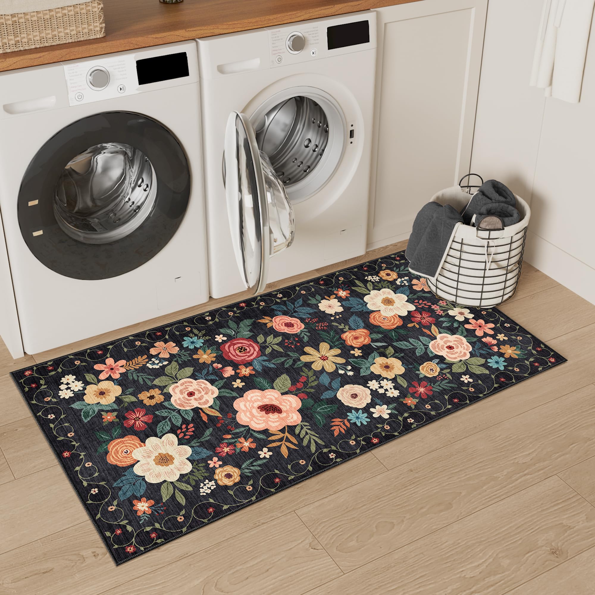 DUKINO low-pile design fits under furniture without snagging.