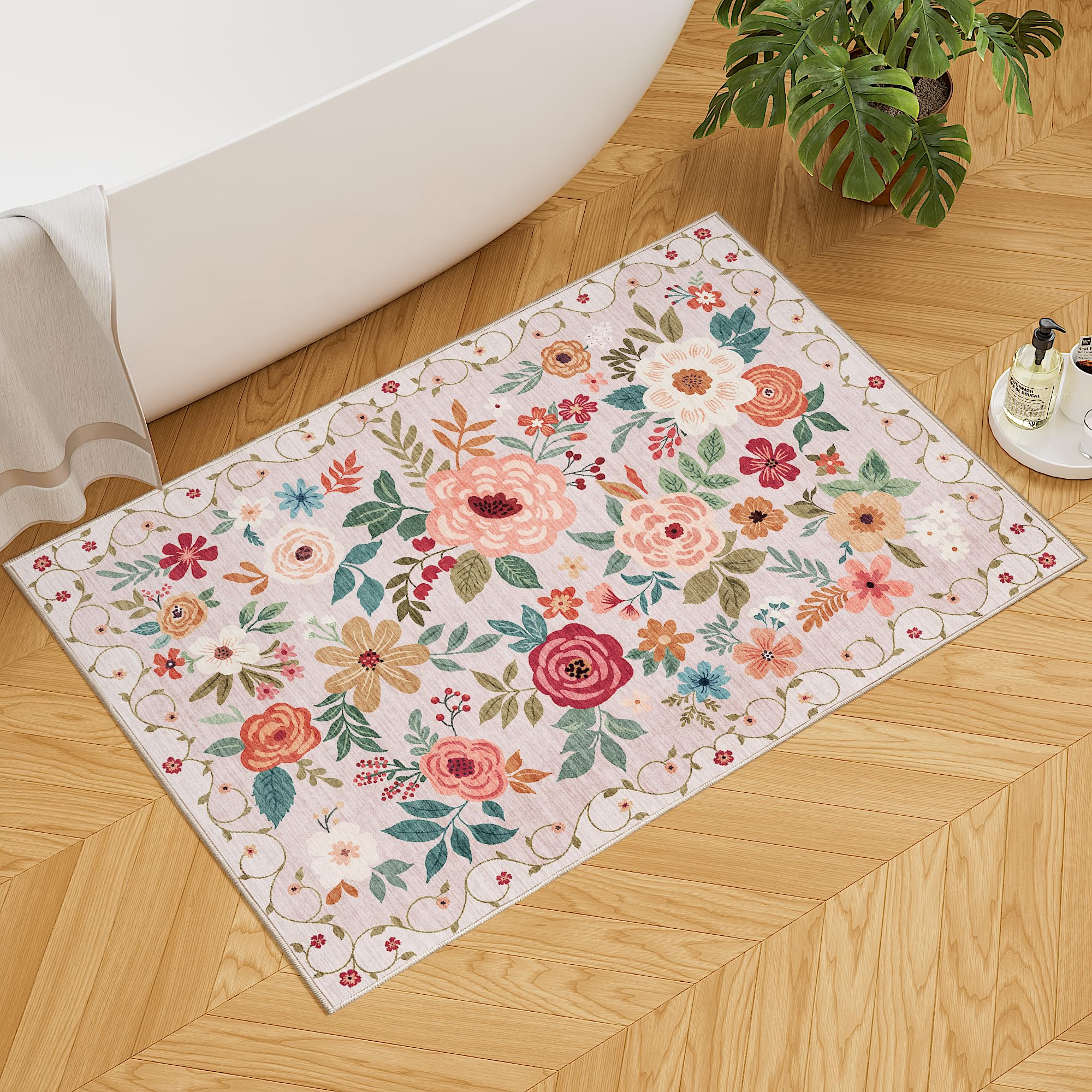 DUKINO non-slip backing provides stability on busy floors.