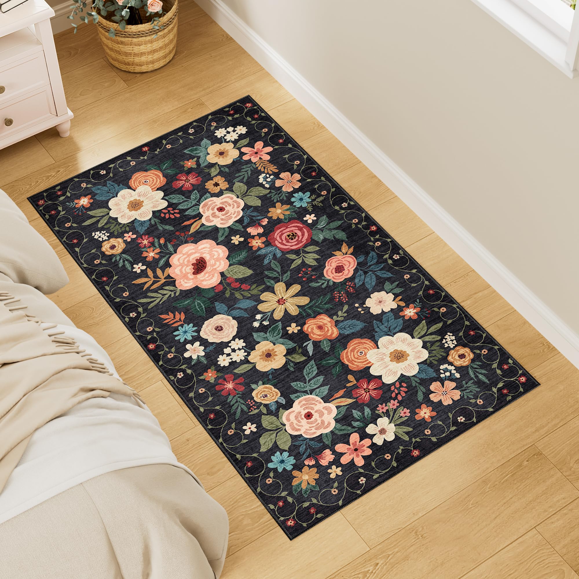 DUKINO rug with non-slip backing keeps entryways safe and stylish.