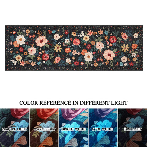 DUKINO Runner Rug reinforced edges resist fraying over time.