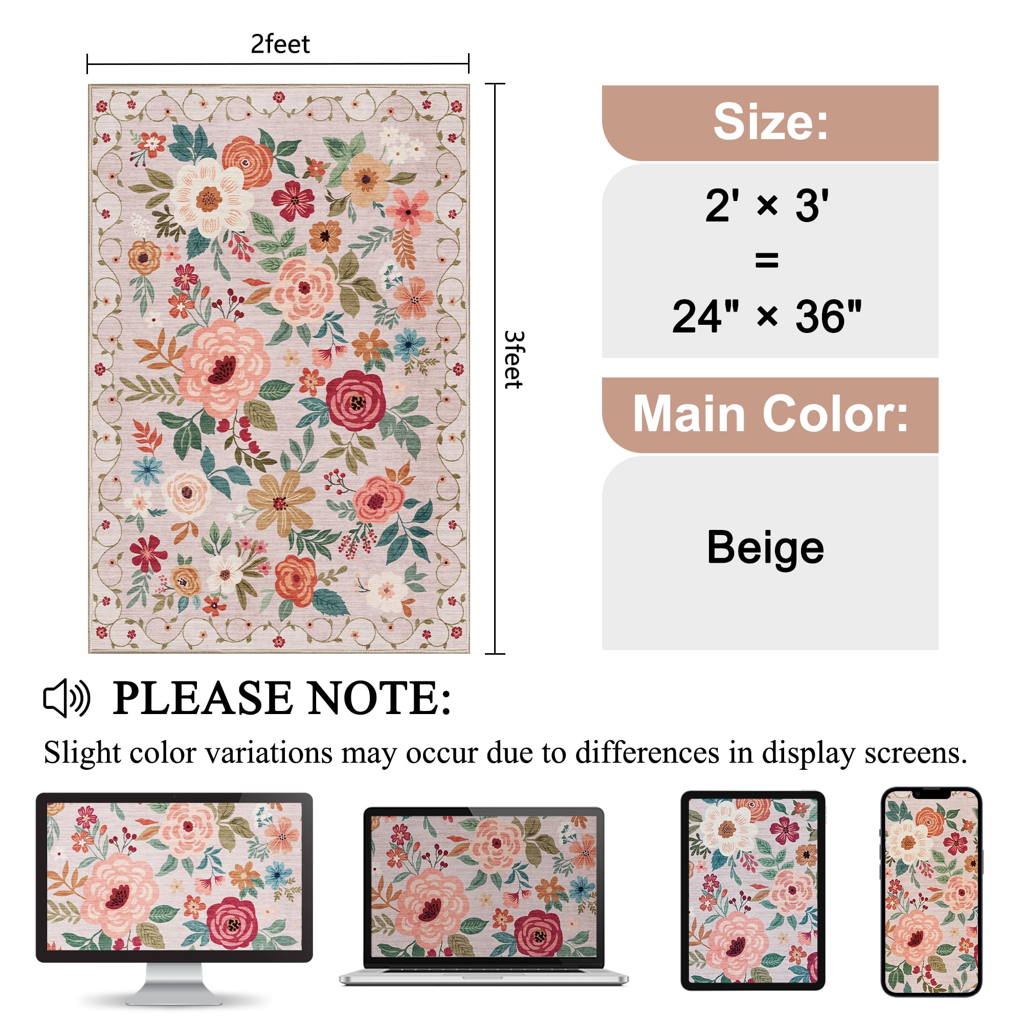 DUKINO washable rug is machine washable for easy maintenance.