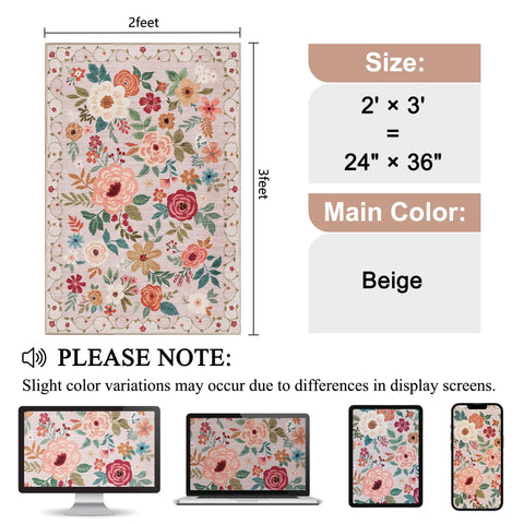 DUKINO washable rug is machine washable for easy maintenance.