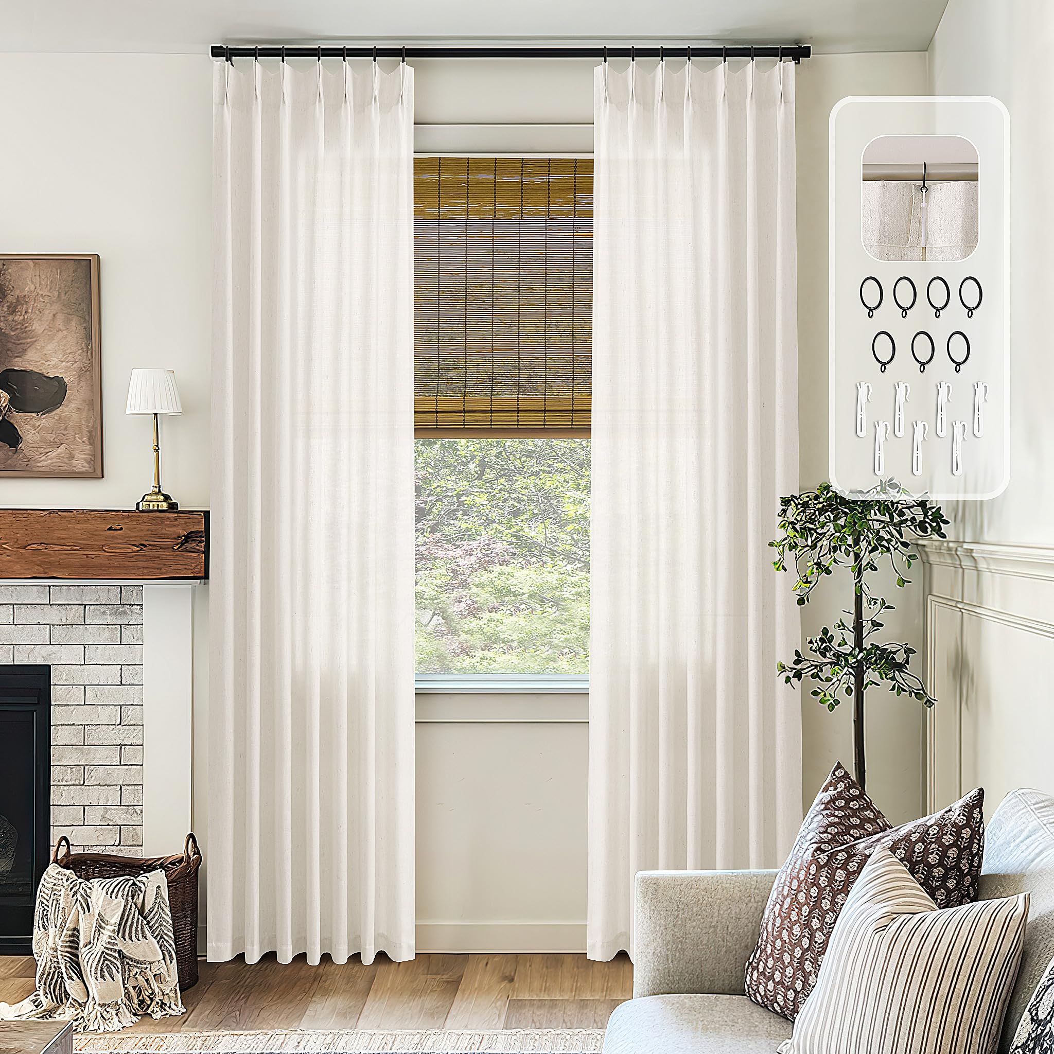 DUKIYO easy-care curtains machine washable for quick refreshes.