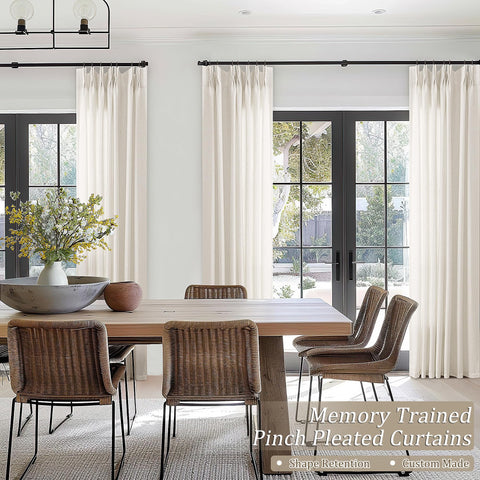 DUKIYO memory shape curtains resist wrinkles for a neat look.