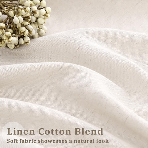 DUKIYO natural linen blend fabric adds warm texture to spaces.