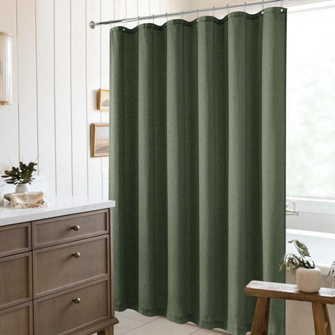 DUKIYO Open weave linen enhances air flow in the bathroom
