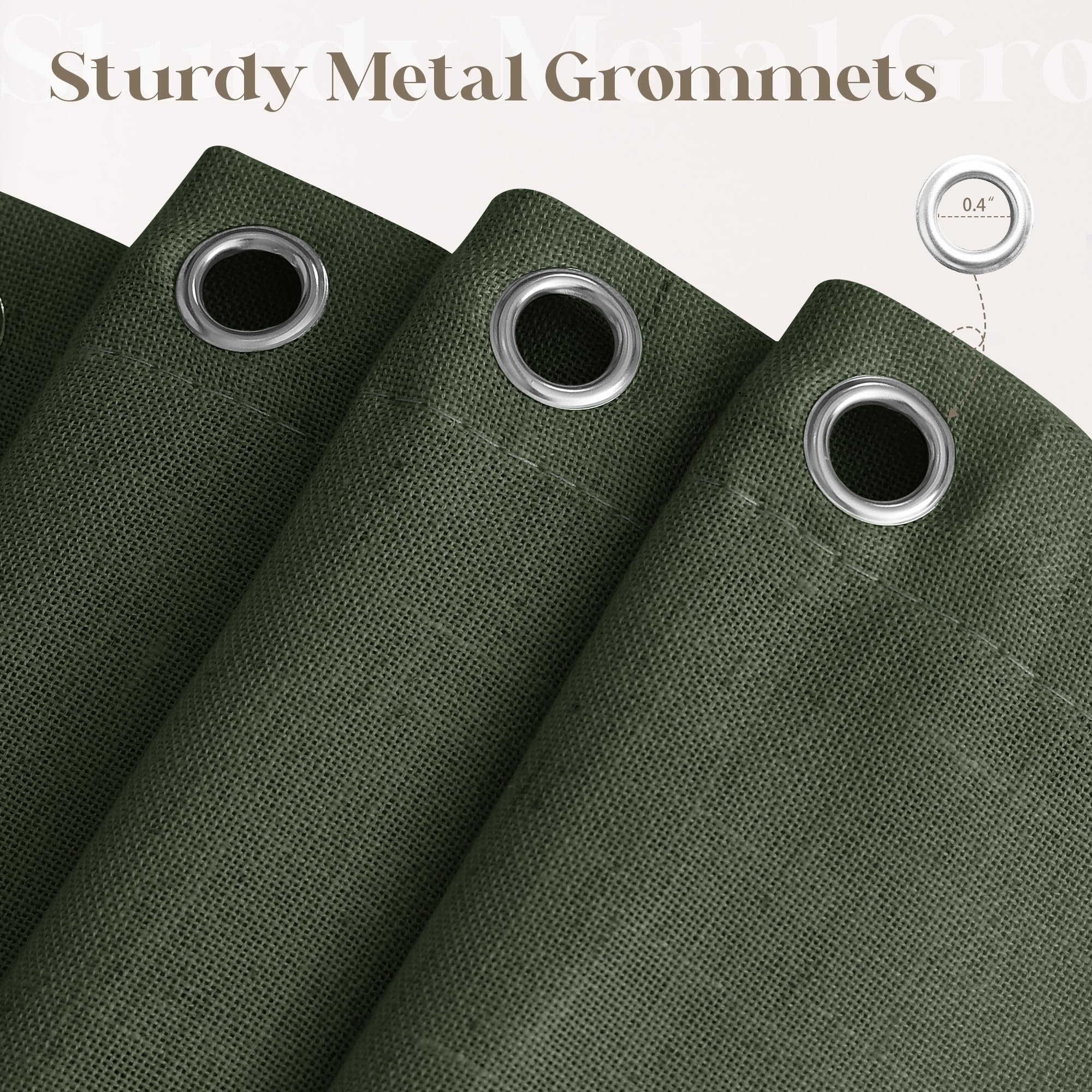 DUKIYO Ready-made shower curtain with grommets and hooks for easy hanging