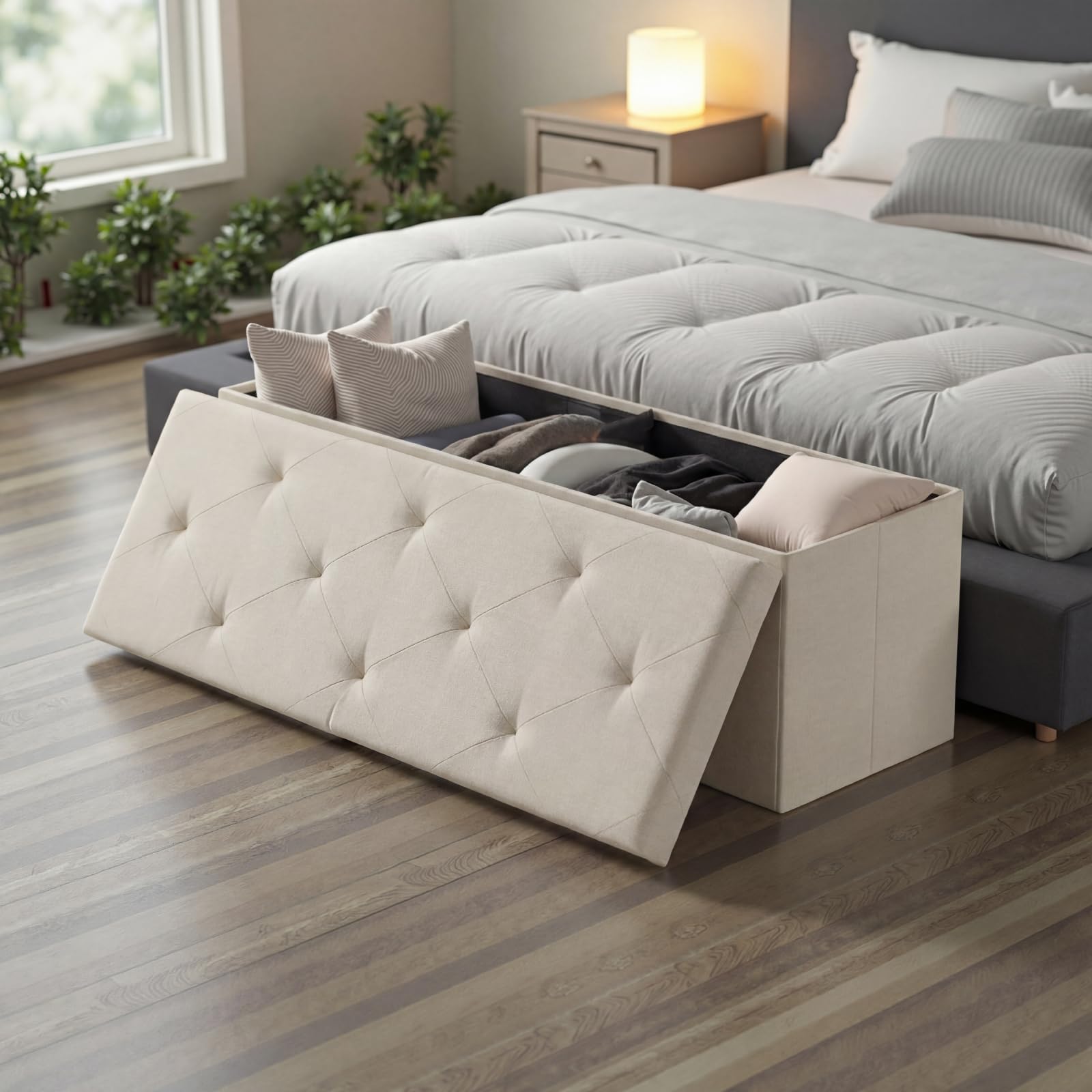 DUMOS easy fold-and-store design saves space when not in use.