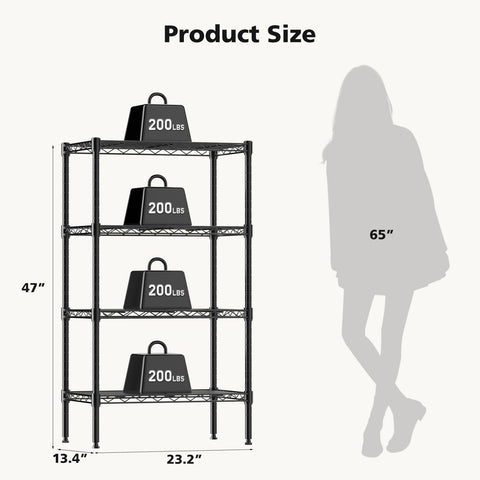 DUMOS 4-tier shelf in kitchen or laundry area for moisture-prone spaces.