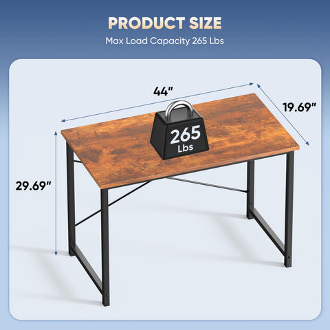 DUMOS desk side view demonstrates compact footprint with ample workspace.