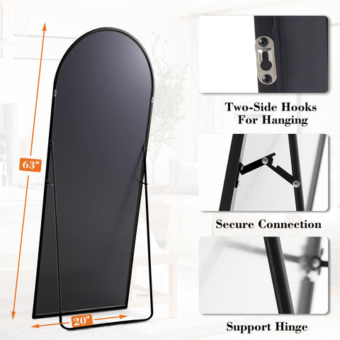 DUMOS floor-standing mirror ready to use in a living space