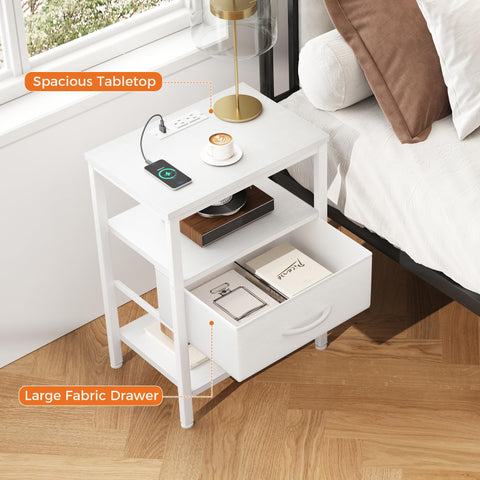 DUMOS adjustable fabric drawers provide breathable, soft storage for essentials.