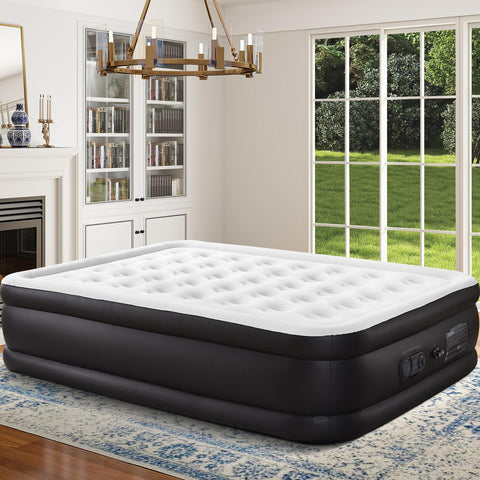 DUMOS flocking top provides soft, moisture-wicking comfort for a restful night.