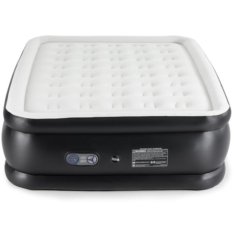 DUMOS air mattress queen with built-in pump for quick inflation during home stays and camping