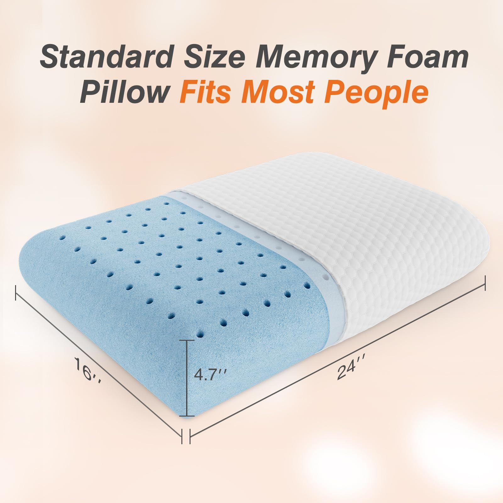DUMOS pillow supports back and side sleepers for proper alignment