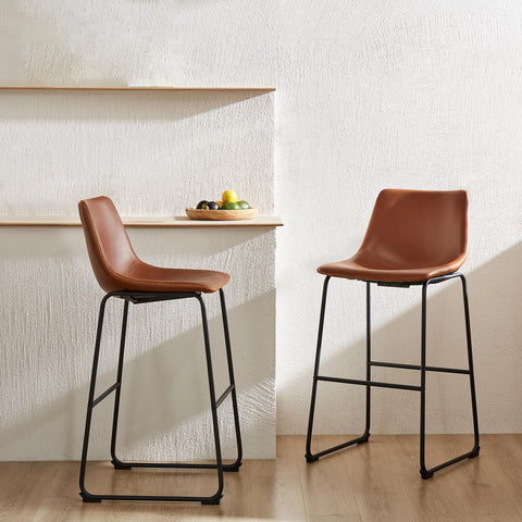 DUMOS bar stools in living room setting for versatile seating.