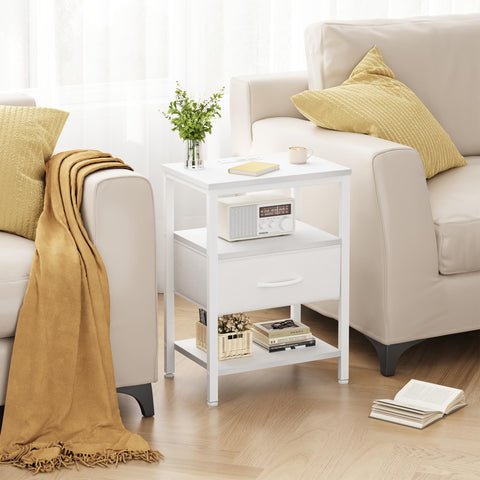 DUMOS bedside storage helps maintain a tidy daily routine.