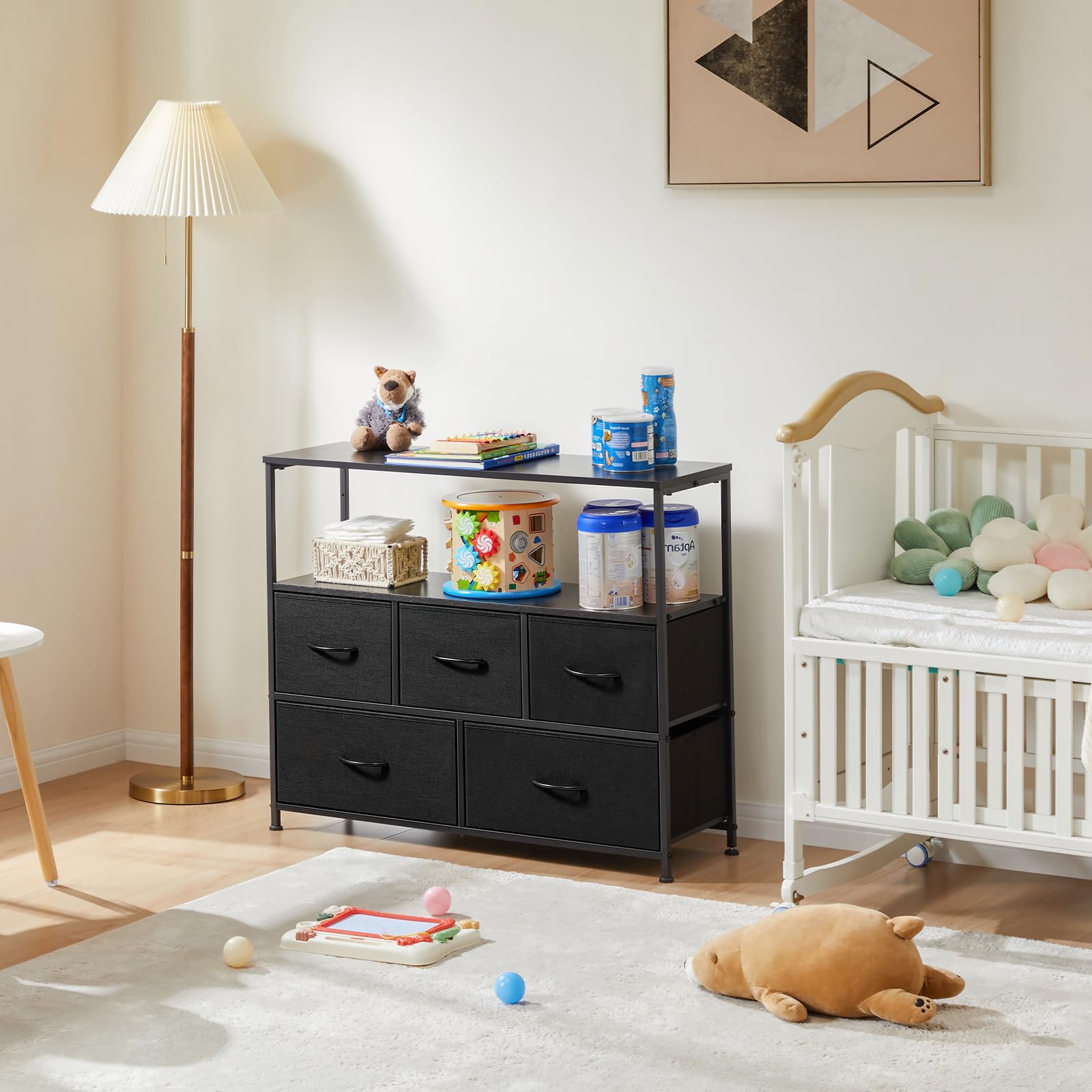 DUMOS black finish adds a modern look to any room