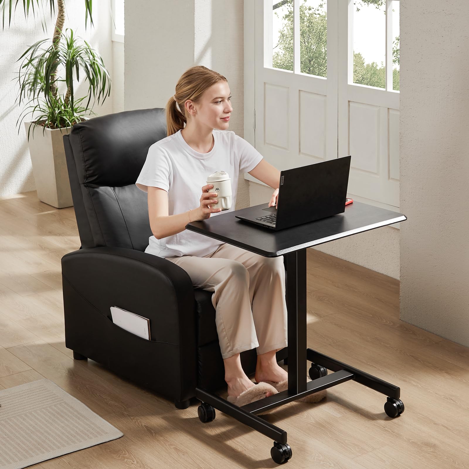 DUMOS black finish adds a sleek, modern look to any workspace