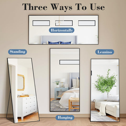 DUMOS black modern mirror decor fits contemporary spaces