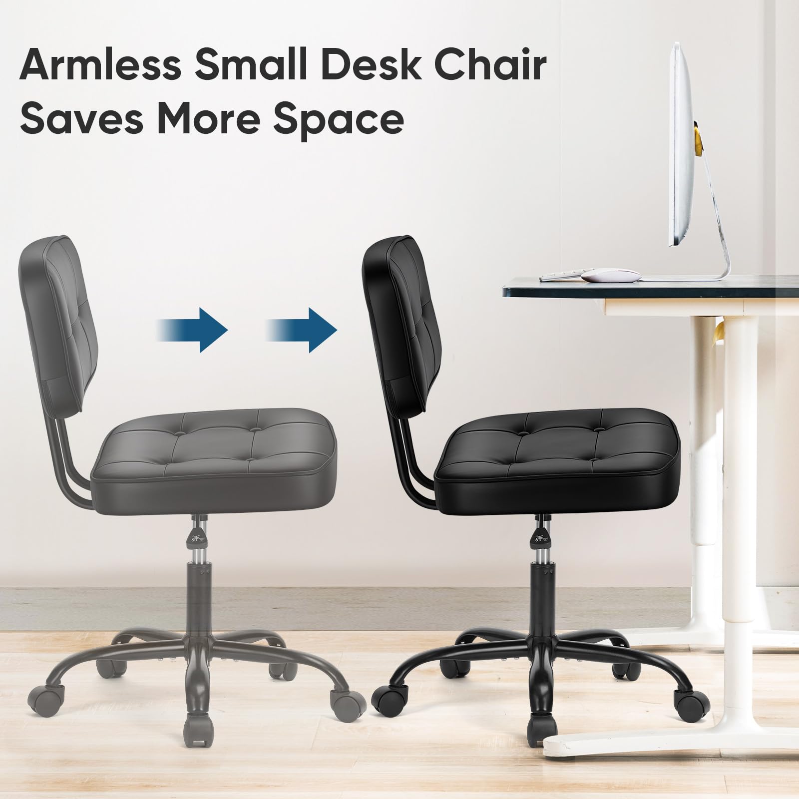 DUMOS 360° swivel feature enables easy movement in small spaces.