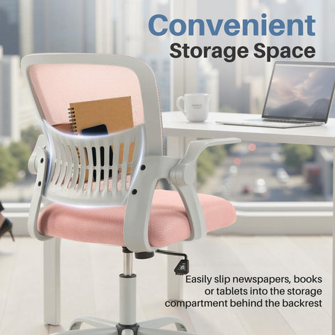 DUMOS chair rocking mode for relaxed breaks and focus.