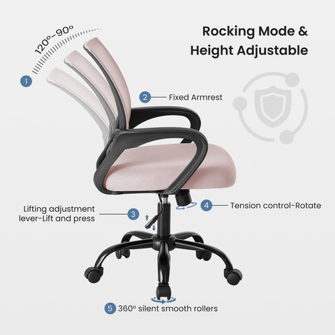 DUMOS height-adjustable chair adapts to different desks and body heights with ease.