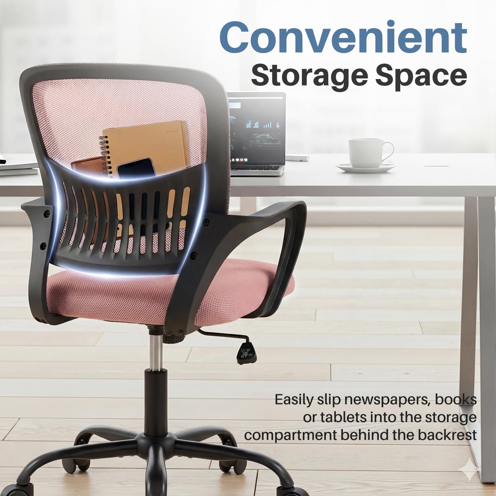 DUMOS rocking mode enables relaxed breaks and renewed focus.