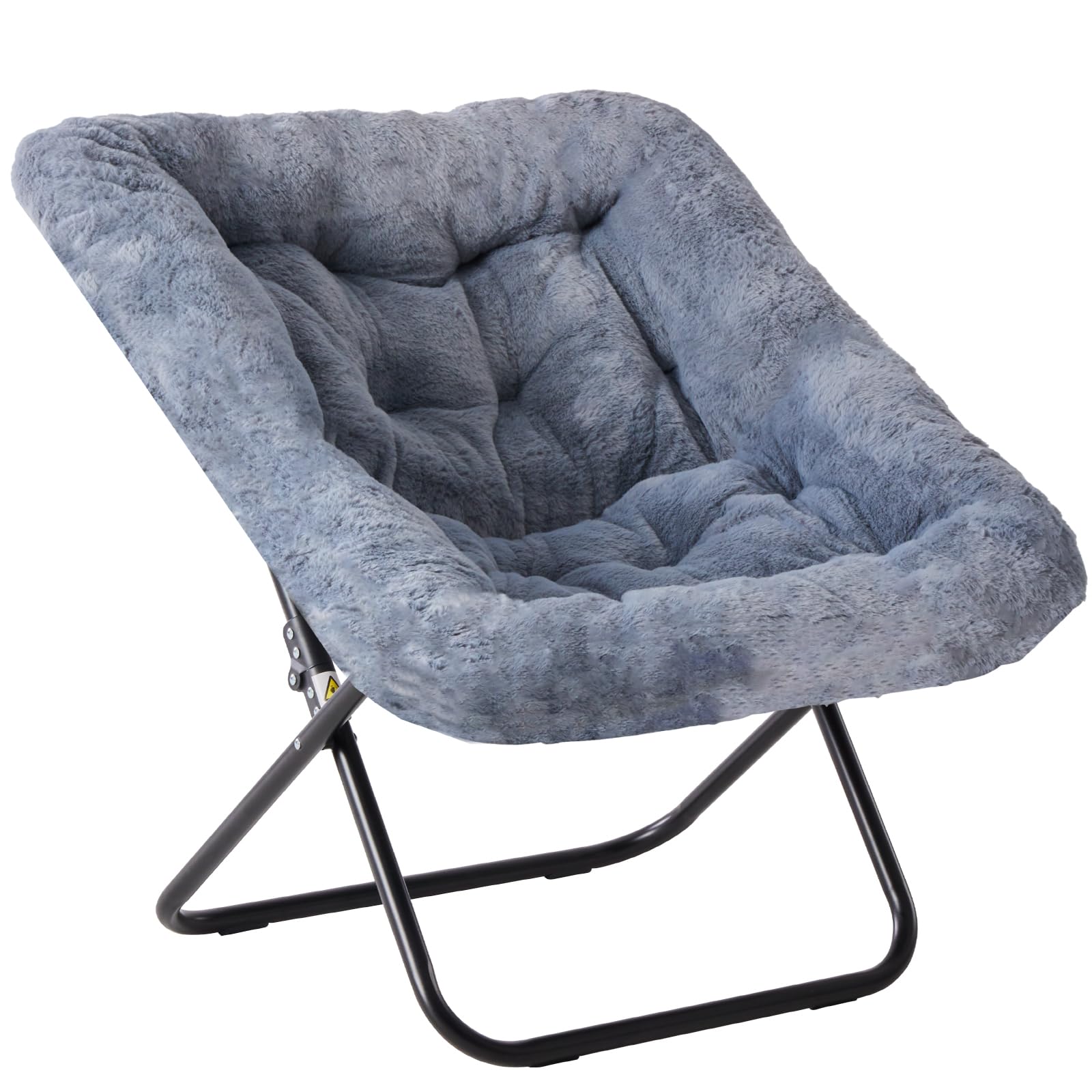 DUMOS Comfy Chair folded flat for compact storage in small spaces.