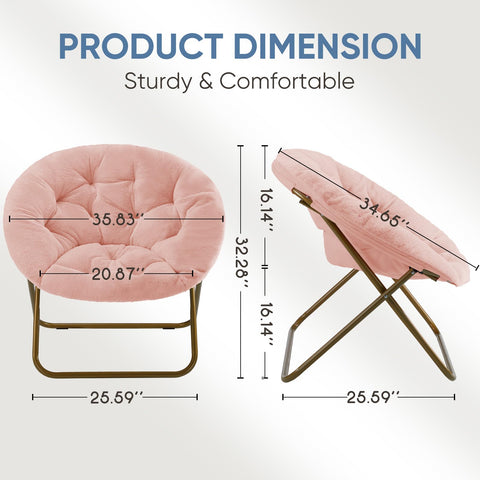 DUMOS Comfy Saucer Chair dorm room setup provides portable comfort