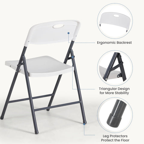 DUMOS conference chair featuring a triangular frame for stability