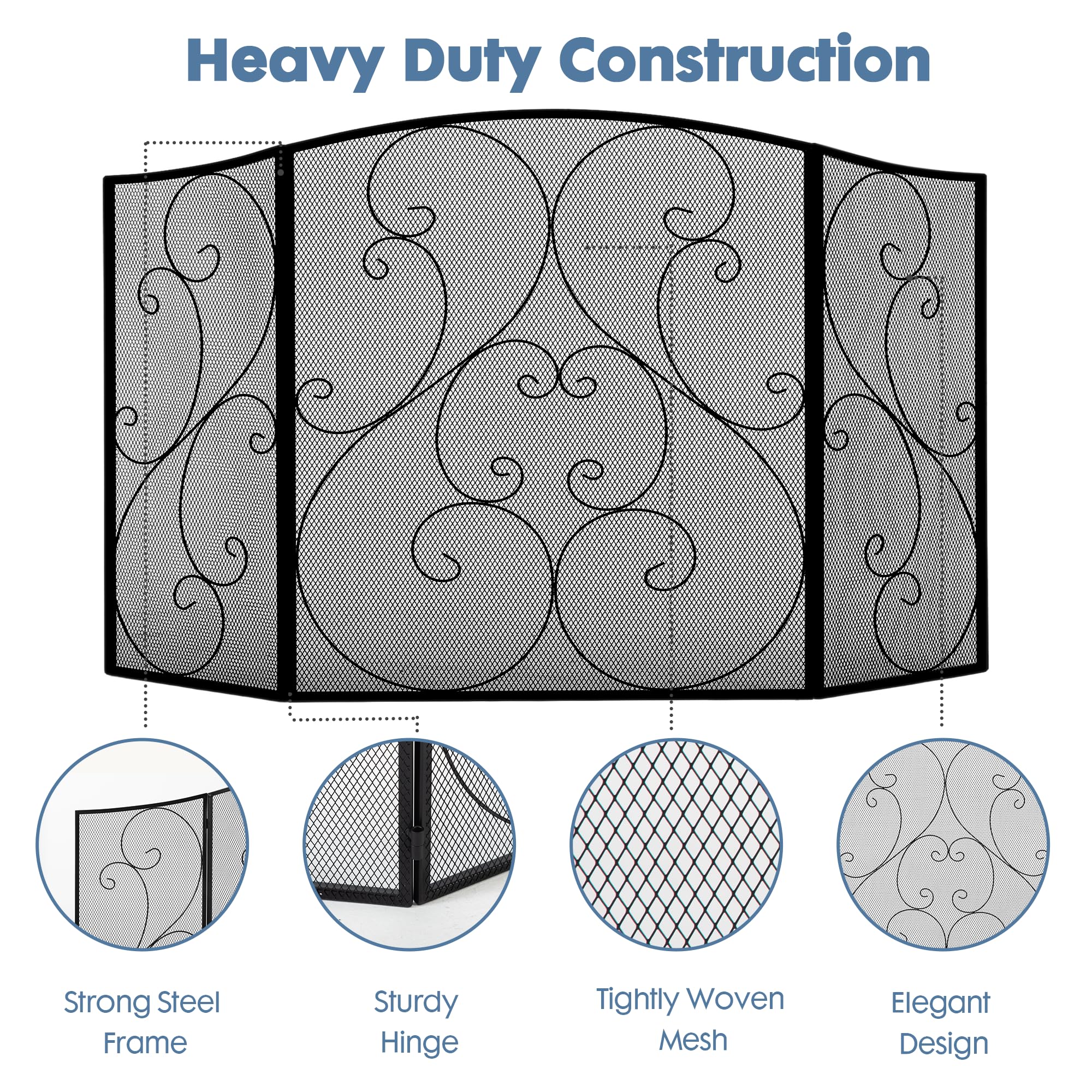 DUMOS decorative and functional style complements modern or traditional decor around the fireplace